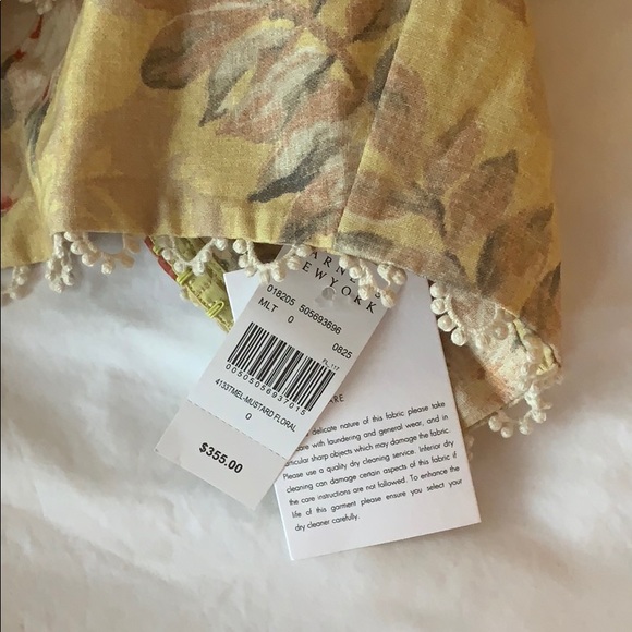 Zimmermann Melody Floral Linen-Cotton Crop Top - Picture 3 of 7